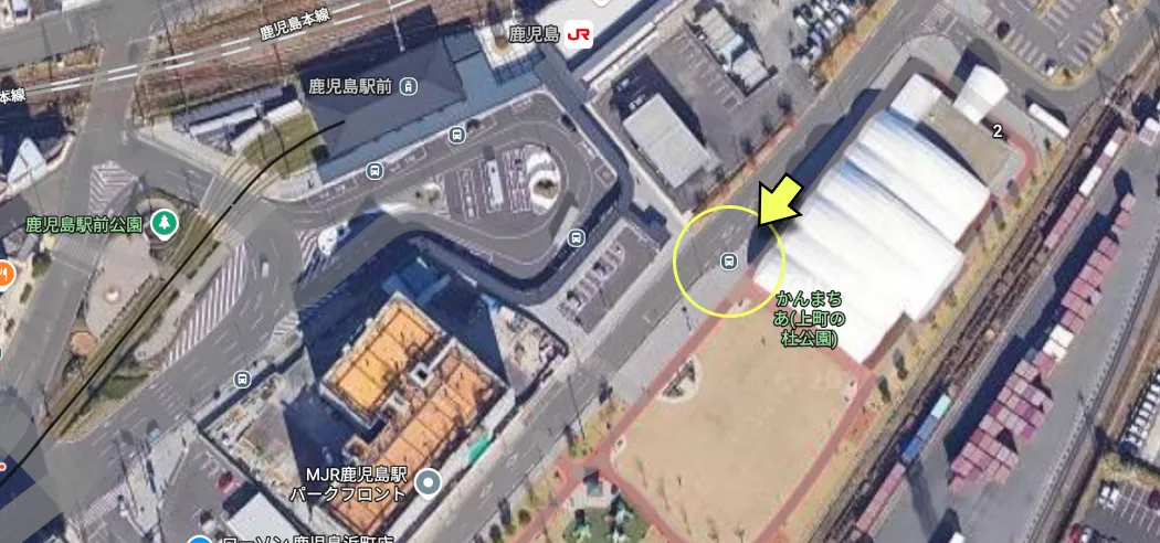 鹿児島駅の乗降場所